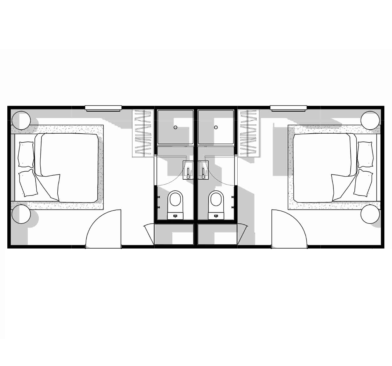 2 Bed Workers MK2-16