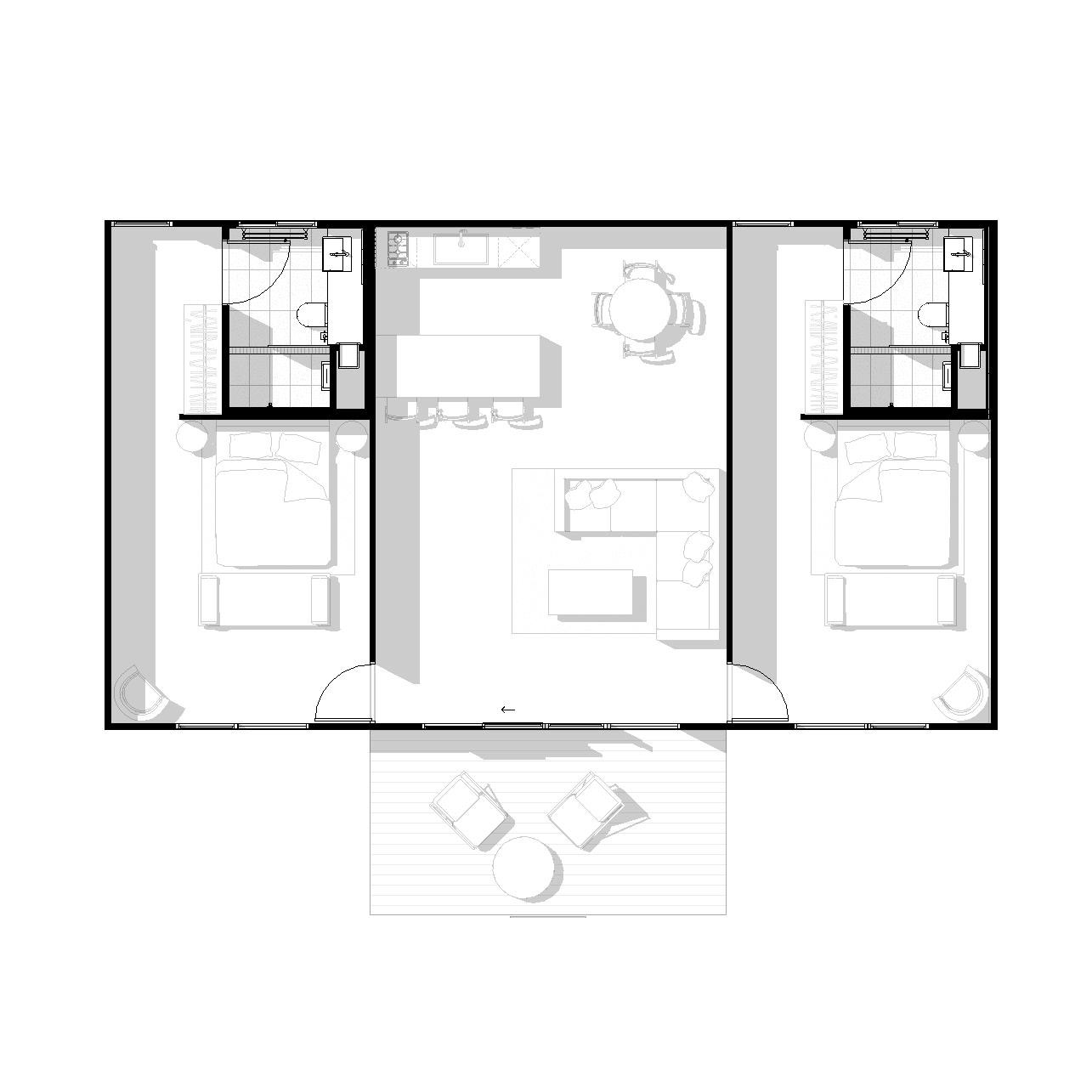Wattle 2 Bed