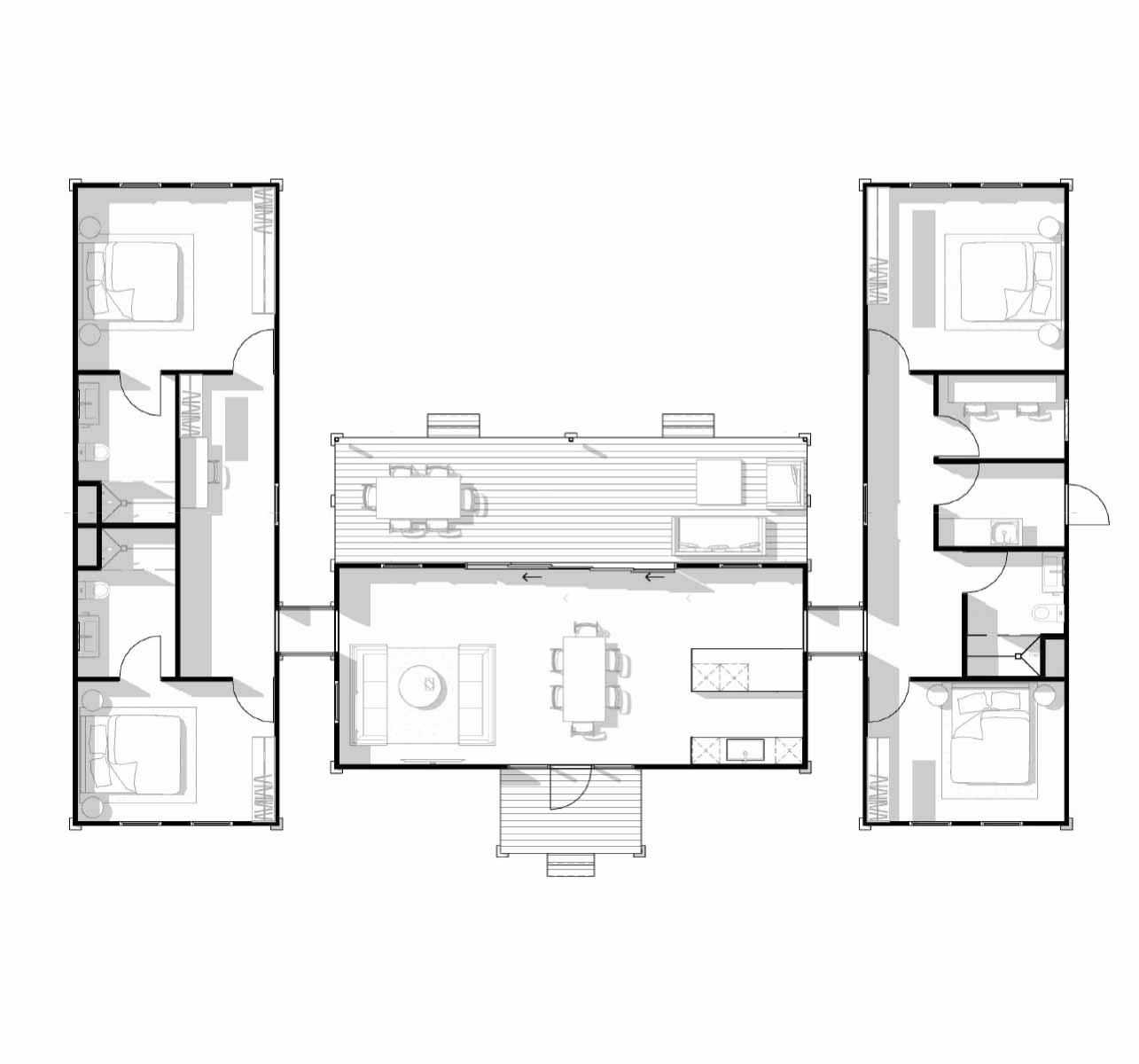 Modular 4 Bed Home- Horizontal