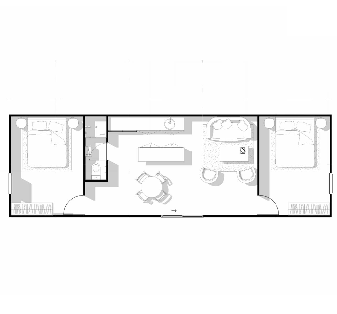 2 Bed Module MK-57