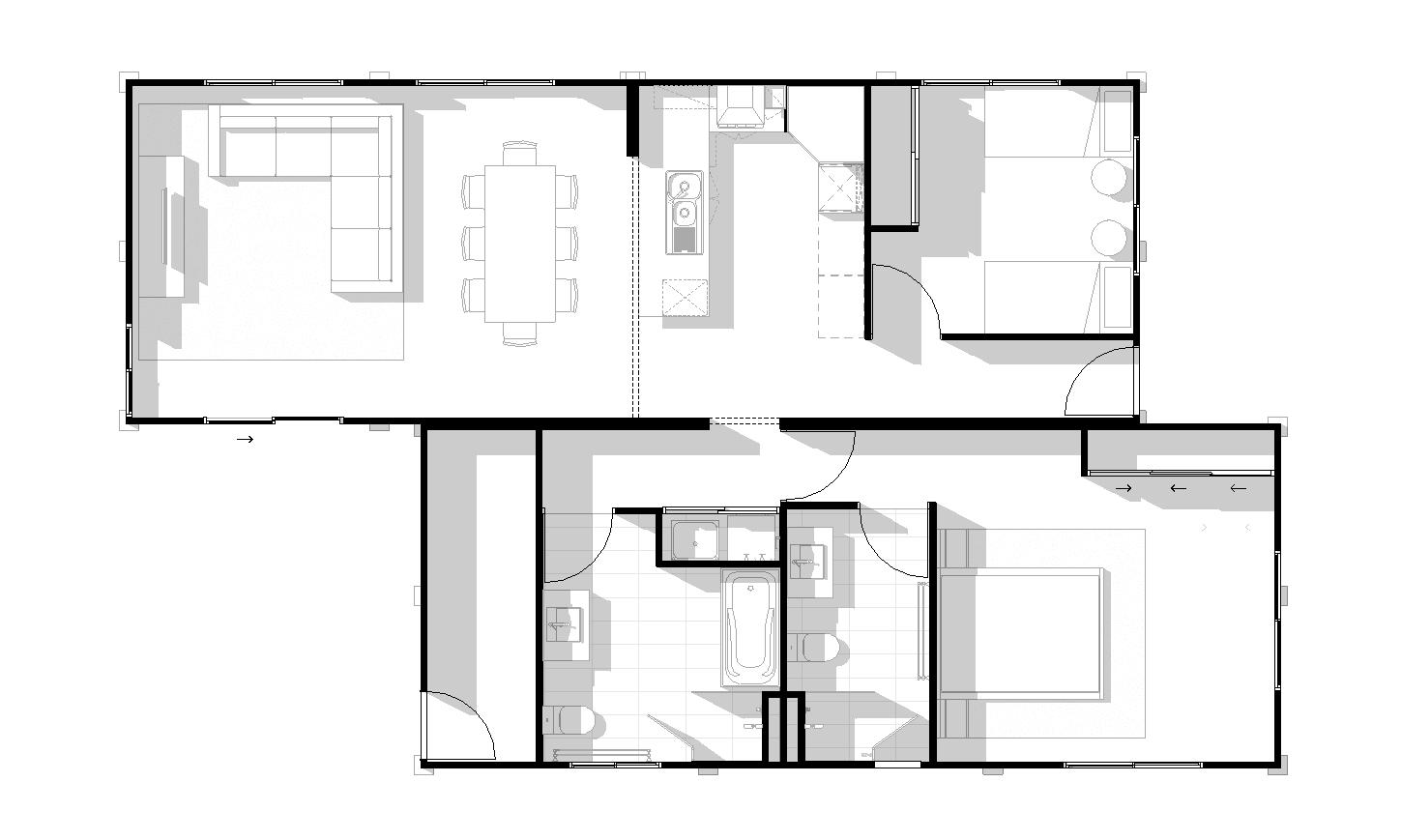 GROH HOUSING – 2 Bed x 2 Bath